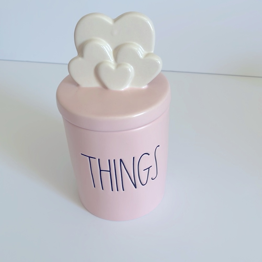 Rae Dunn Cotton Jar With Heart Lid - Picture 10 of 12